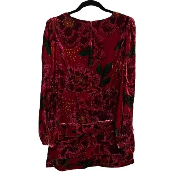 FARM Rio Red Floral Mini Dress - Picture 5 of 11